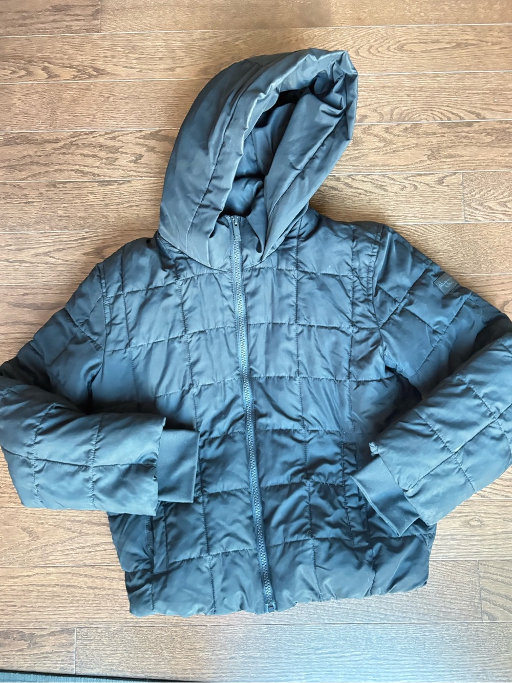 Girls Lightweight Zip-Up Jacket black Abercrombie size 11/12